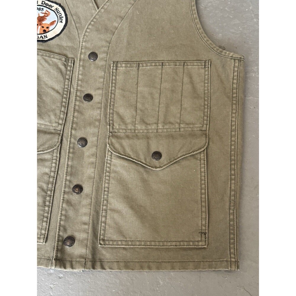 Filson Cotton Vest Deer Hunting Green S - Picture 4 of 4